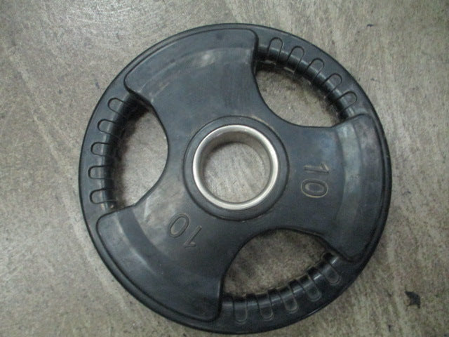 Load image into Gallery viewer, Used 10lb Rubber Grip Olympic Weight Plate
