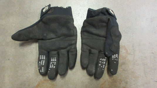 Used Fox Motorcross Gloves Youth Medium - Black