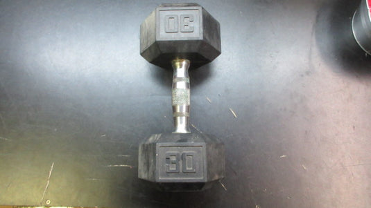 Used 30Lb Rubber Hex Dumbbell