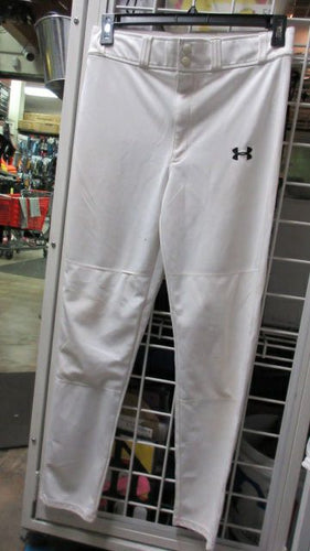 Used UnderArmour White Open Bottom Baseball Pants  Size Youth/XL