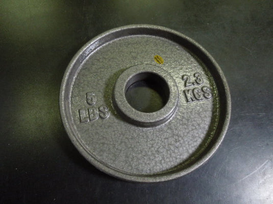 Used 5 Lb Cast Iron Olympic Plate