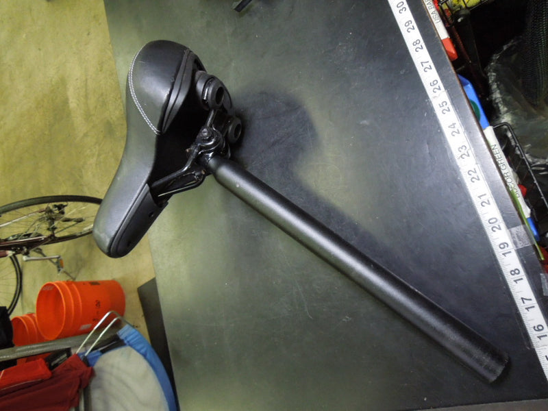 Load image into Gallery viewer, Used Lectric Cushioned Leather Seat with Active Shocks and 14" Insert
