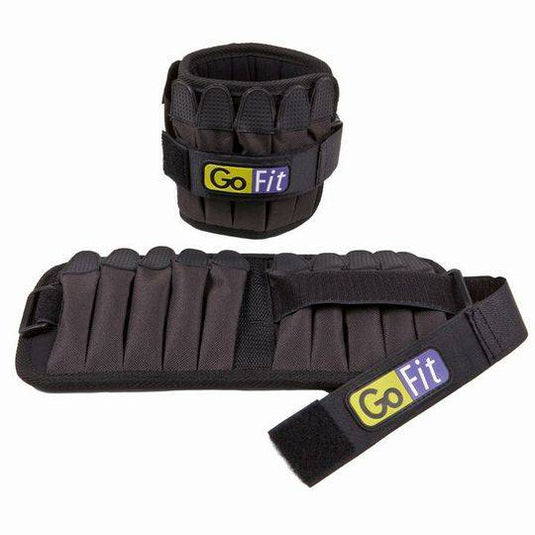 New GoFit Padded Pro Ankle Weights - 5 lb Pair