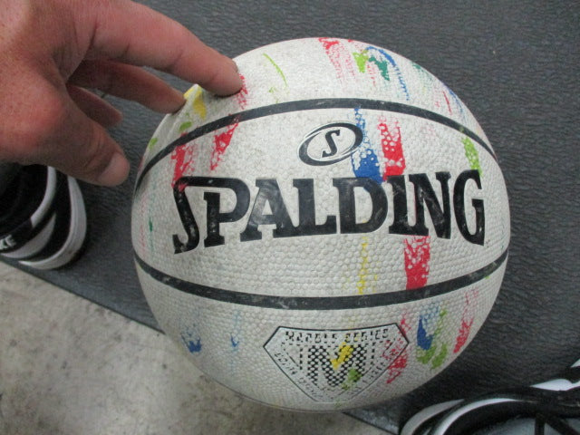 Load image into Gallery viewer, Used Spalding Marble Series Size 7 Basketball
