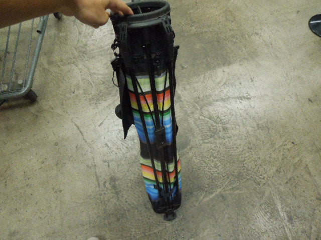 Load image into Gallery viewer, Used Multi Color Sunday Golf Stand Bag with Rain Cover
