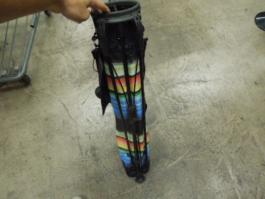 Used Multi Color Sunday Golf Stand Bag with Rain Cover