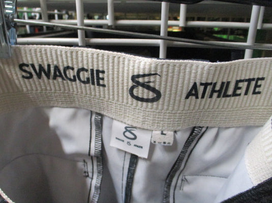 Used Swaggie Athlete Pin Striped and Red Piping Elastic Bottom Pants Youth Large