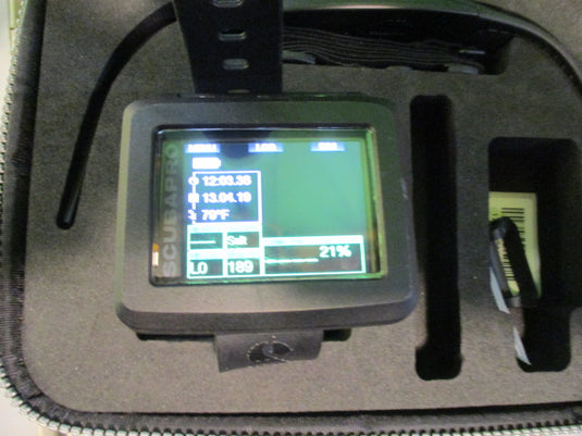 Used ScubaPro G2 DIVE COMPUTER With Heart Rate Transmitter and Case