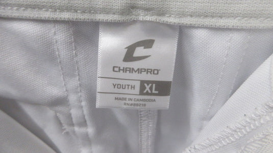 Used Champro Black Piping Knicker Bottom Pants Youth Size XL - stains