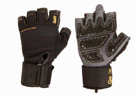 New GoFit Diamond Tac Wrist Wrap Gloves Size Medium
