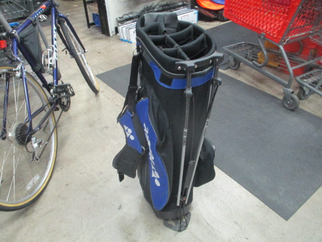 Load image into Gallery viewer, Used Yonex Black/Blue Golf Stand Bag
