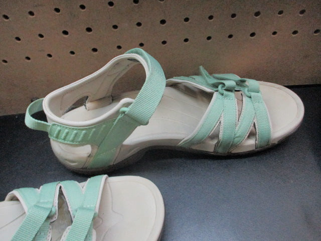Load image into Gallery viewer, Used Teva Tirra Green Sandals - Size 9.5
