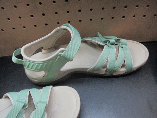 Used Teva Tirra Green Sandals - Size 9.5