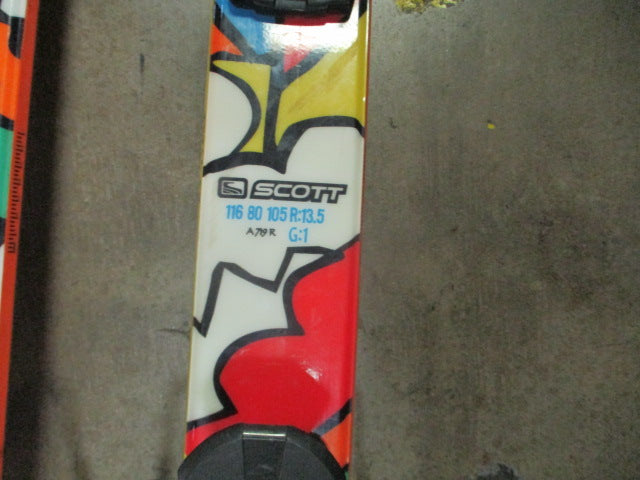 Load image into Gallery viewer, Used Scott P3 168cm Dual Tip Downhill Skis With Rossignol Bindings

