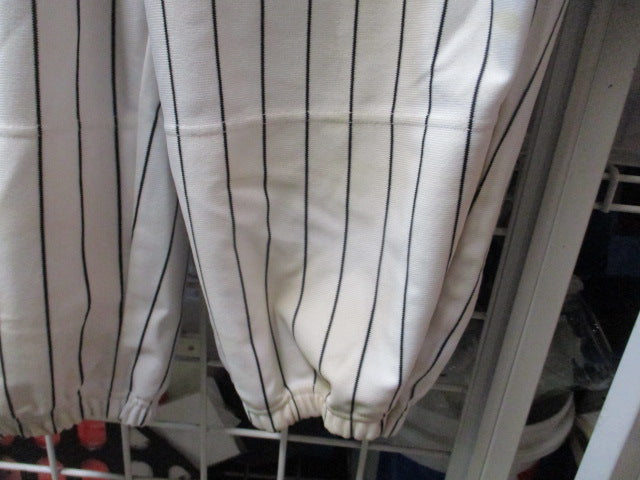 Load image into Gallery viewer, Used Champro White and Black Pin-Striped Knicker Bottom Pants Adult XL - stained
