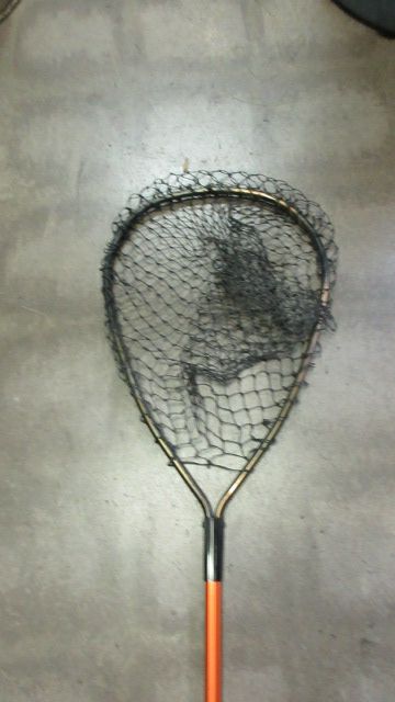 Load image into Gallery viewer, Used Orange 38&quot; Fishing Landing Net
