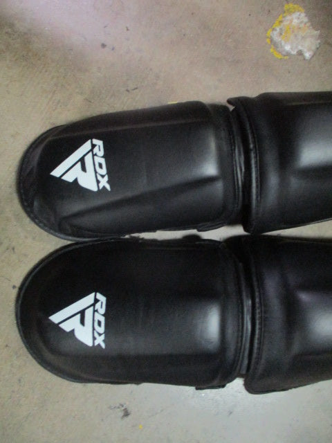 Used RDX T1 Black Size Small Shin Instep Guards (Has wear)