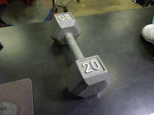 Used 20 lb Cast Iron Hex Dumbbell