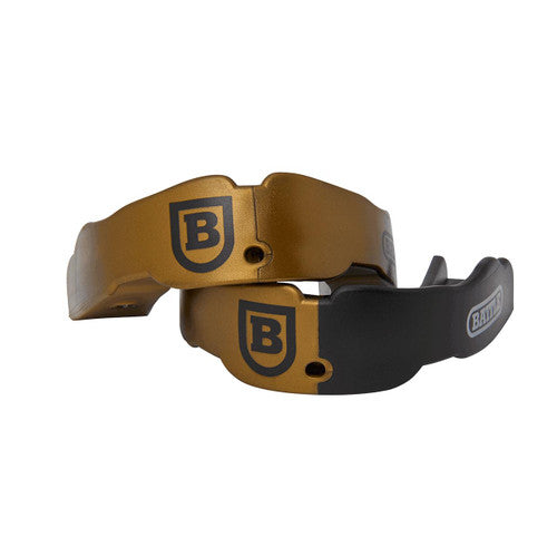 New Battle Football Mouthguard 2-Pack Adult Ages 10 + - Gold/Black