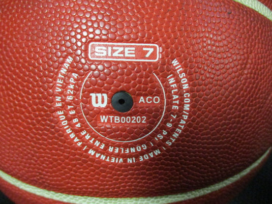 Used Wilson Composite Leather Dribble Training Size 7 Basketball