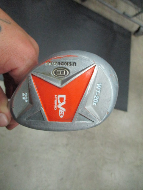 Used US Kids DV3 WT-20s Junior Set Driver,Hybrid,7 Iron, PW, Driver Dented - RH