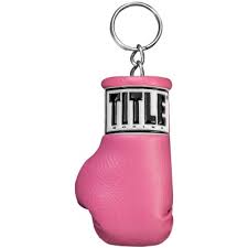 New Title Boxing Excel Glove Keyring - Pink