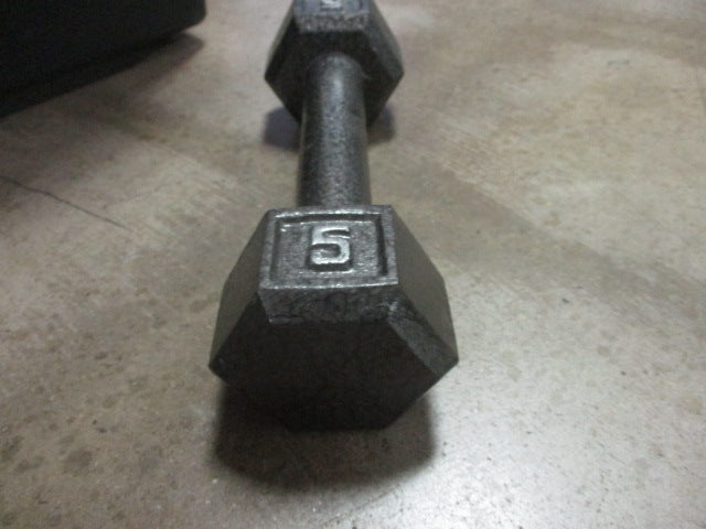 Load image into Gallery viewer, Used 5lb Cast Iron Dumbbell
