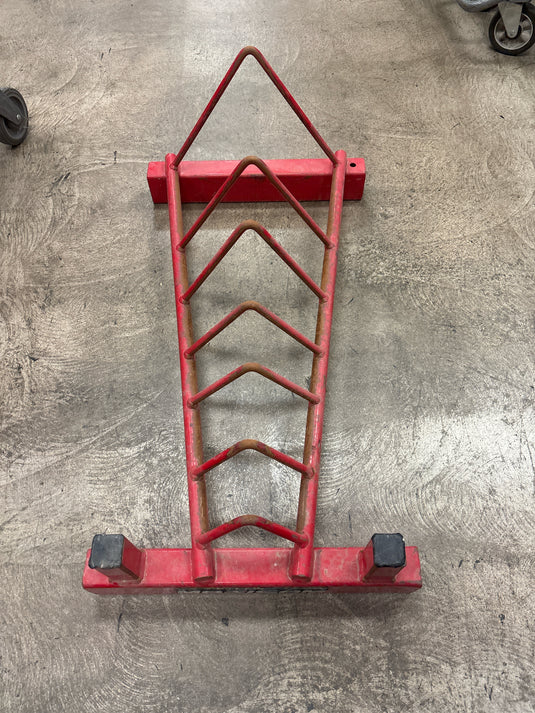 Used Red Weight Plate Rack 18" X 33"