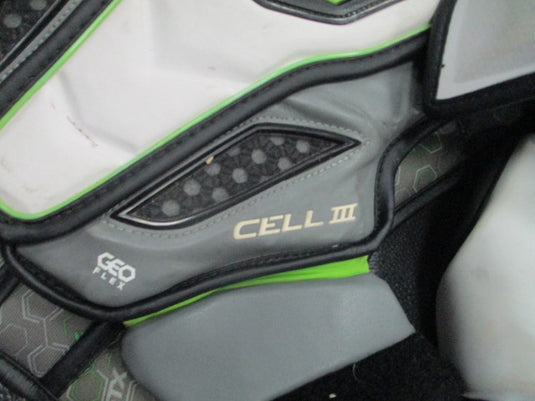 Used STX Cell III GEO Flex Lacrosse Shoulder Pads - Size Large