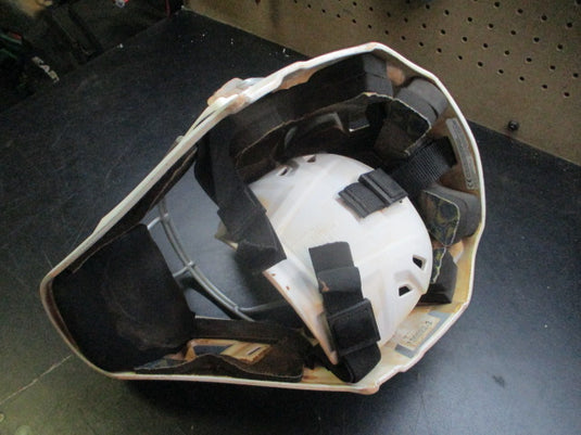 Used Rawlings CHVEL2-SR-REVB Catchers Helmet w/Mask - 6 1/2 - 7