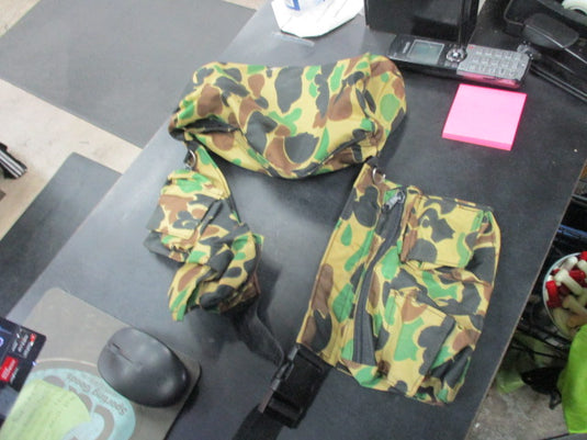 Used Camo Multi-Pouch Waist Pack