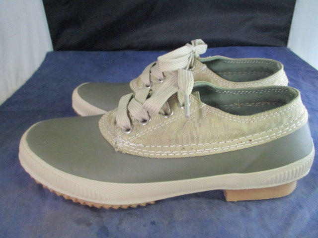Load image into Gallery viewer, Used London Fog Women&#39;s Rubber Waterproof Duck Sneaker Shoes Green Size 7
