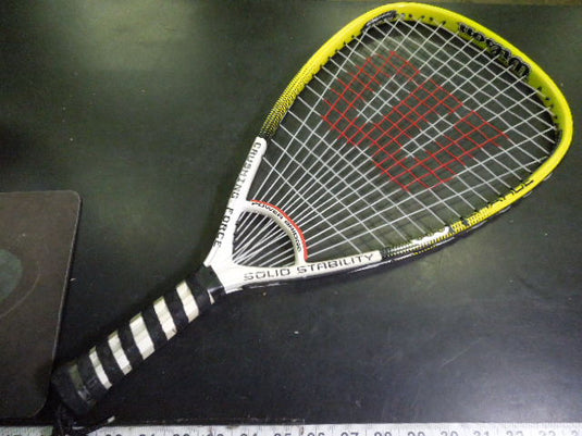Used Wilson nCharge Racquetball Racquet with Clear Carry Sleeve