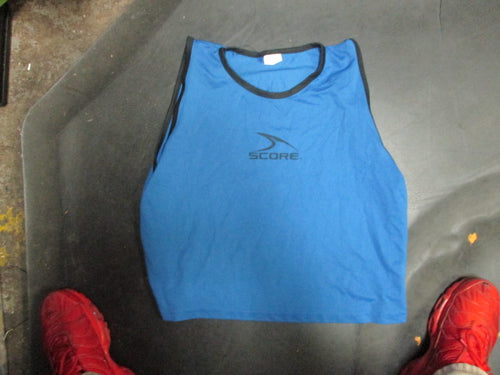 Used Score Size Youth Blue Soccer Practice Jersey