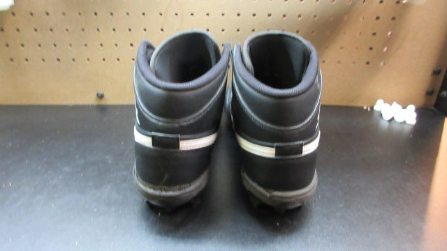 Load image into Gallery viewer, Used Nike Air Jordan 1 Mid TD Black White Football Cleats - Size 11

