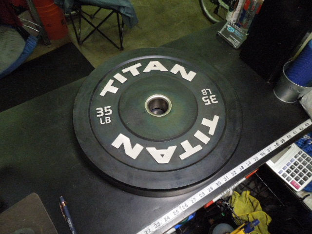 Load image into Gallery viewer, Used Titan 35 lb Steel Core Olympic Bumper Plate
