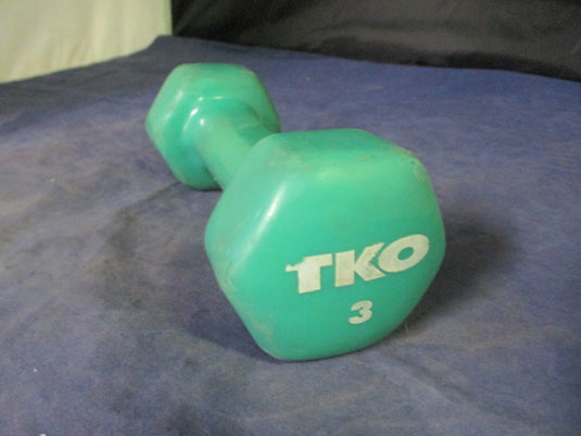 Used TKO Vinyl Coated 3lb Dumbbell