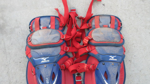 Load image into Gallery viewer, Used Mizuno Samurai Catchers Shin Guards - Youth
