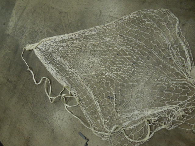 Load image into Gallery viewer, Used White Expanding Net Style Hammock with Two O Ring Suspension Points
