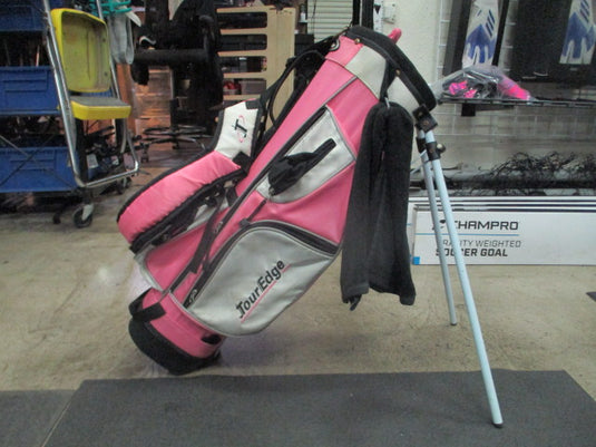 Used Tour Edge Jr. Golf Bag in Pink Heavy Use
