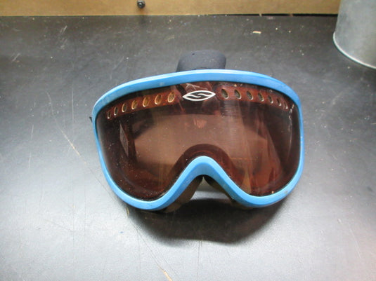 Used Vintage Smith PMT Airflow Ski/Snowboard Goggles *Ripped Top*