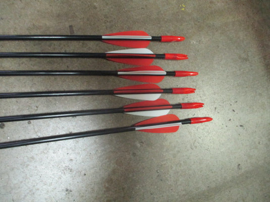 Used Red/Black Pack Of 6 Hunting Arrows