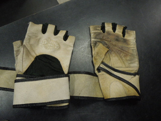 Used Altus Fingerless Training Gloves With Wrist Support Wrap No Size Found