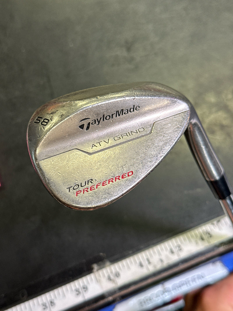 Load image into Gallery viewer, Used TaylorMade ATV Grind Tour Preferred 58º Right Hand Lob Wedge
