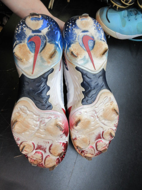 Load image into Gallery viewer, Used Nike Alpha Huarache Elite 3 Low Metal Baseball Cleats - Size 12
