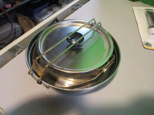 Used Camping Cookware W/ Lid