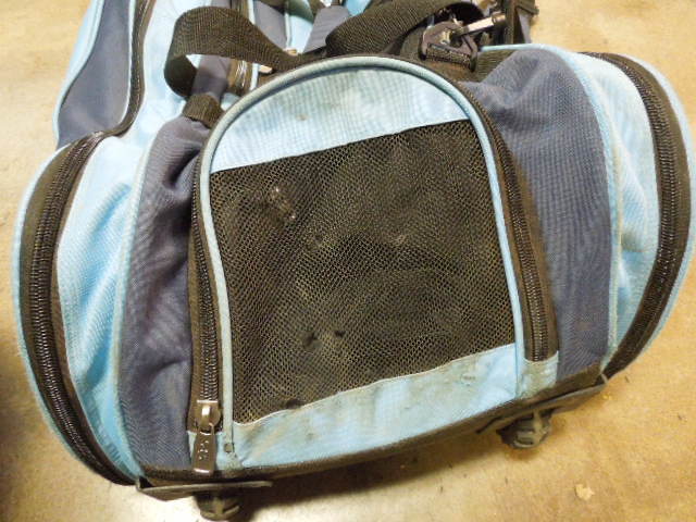 Load image into Gallery viewer, Heavy Use Boombah Rolling Equipment and Bat Bag in Blue
