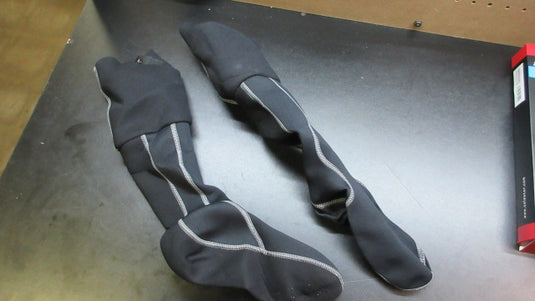 Used Korkers Neoprene Guard Socks Black Size Medium 9-10