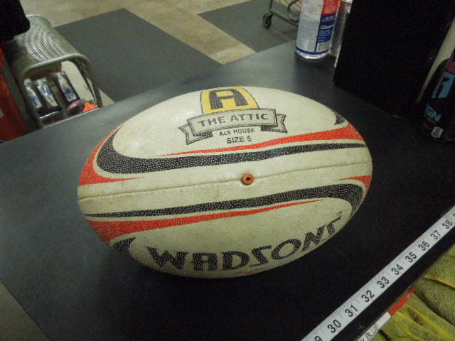 Load image into Gallery viewer, Used Wadsons Moto PHX Firebird Rugby Ball Size 5
