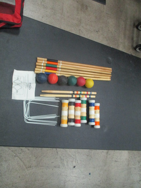 Used Halex Select 6-Player Croquet Set for Outdoor Games